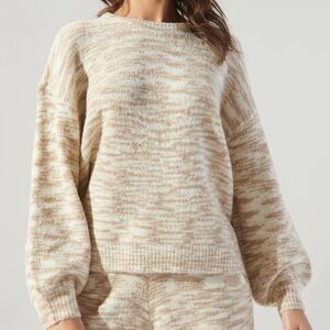 SugarLips Saguaro Space Dye Knit Sweater Wool Blend Comfy Cozy Loungewear Small